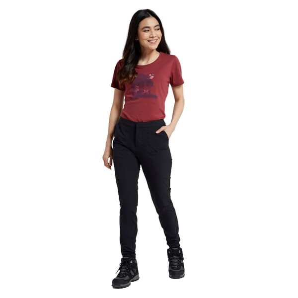 Mountain Warehouse Dam/Dam Regular Kesugi Stretch Slim Byxa Black 10 UK
