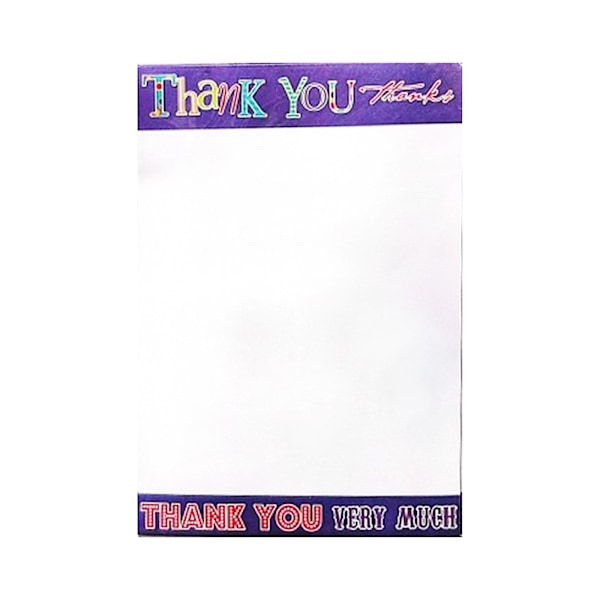 Simon Elvin Text Tackkort (20-pack) One Size Vit/Lila/Röd White/Purple/Red One Size