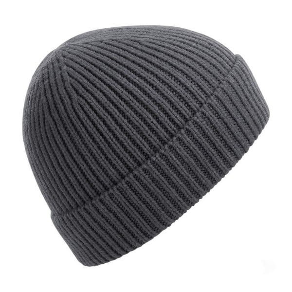 Beechfield Unisex Engineered Knit Ribbed Beanie One Size Graphi Graphite Grey One Size