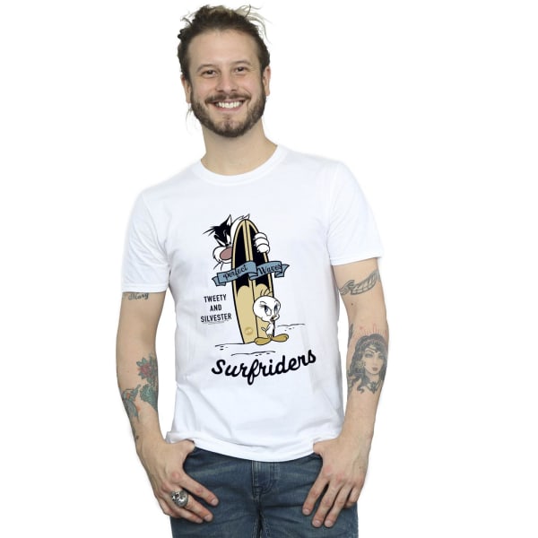Looney Tunes Tweety och Sylvester Perfect Waves T-shirt XL White XL