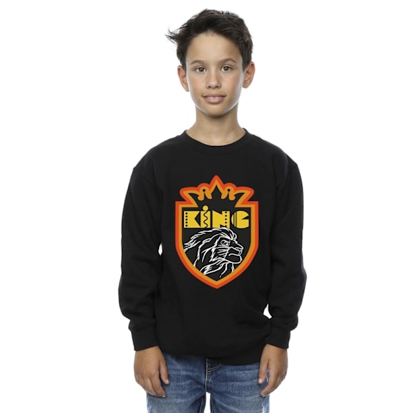 Disney Boys The Lion King Crest Sweatshirt 9-11 år Svart Black 9-11 Years