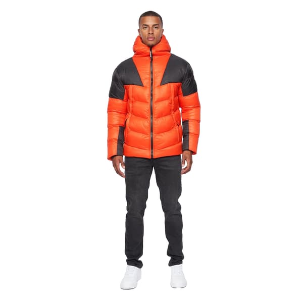 Duck and Cover Mens Raymax Vadderad Jacka S Orange Orange S