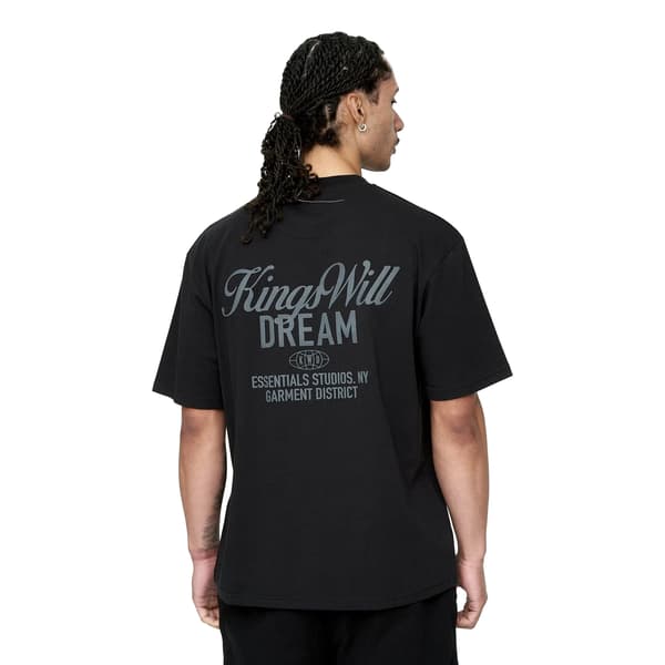 Kings Will Dream Studio Scripted T-shirt för män M Svart Black M