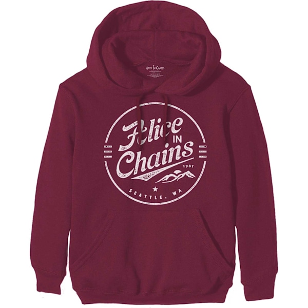 Alice In Chains Unisex Vuxen Cirkel Logga Tröja Hoodie XL Mar Maroon XL