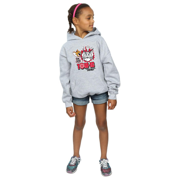 Tom och Jerry Girls Tomic Energy Hoodie 12-13 år Sports Grey Sports Grey 12-13 Years