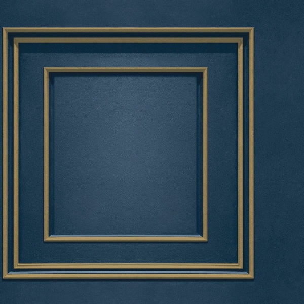 World of Wallpaper Forbidden Fruit Panel Tapet 10m x 53cm N Navy Blue/Gold 10m x 53cm
