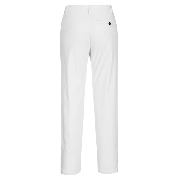 Portwest Stretch Chino Slim Byxor för Kvinnor 36R Vit White 36R