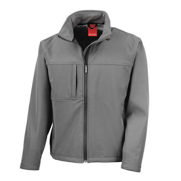 Result Classic Soft Shell-jacka för män, L, Workguard Grey Workguard Grey L