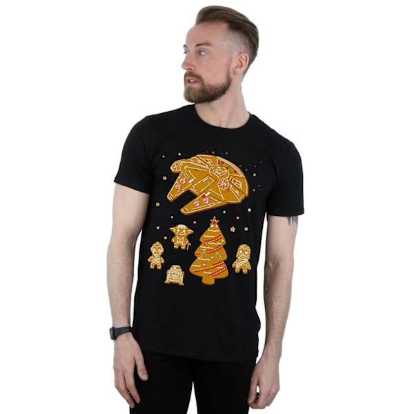 Star Wars Mens Gingerbread Rebels T-Shirt XXL Svart Black XXL