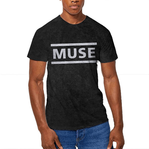 Muse Unisex Vuxen Dip Dye Logo T-Shirt XXL Svart Black XXL