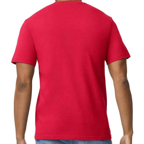 Gildan herr bomull lätt T-shirt M röd Red M