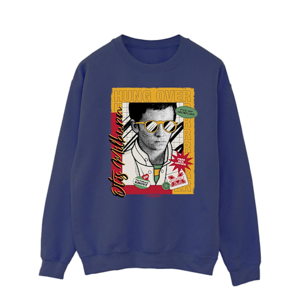 Netflix Mens Sex Education Otis Hung Over Collage Sweatshirt XX Navy Blue XXL