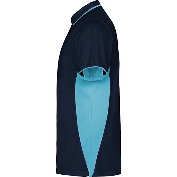 Roly Unisex Vuxen Montmelo Kortärmad Sportpolotröja XL N Navy Blue/Sky Blue XL