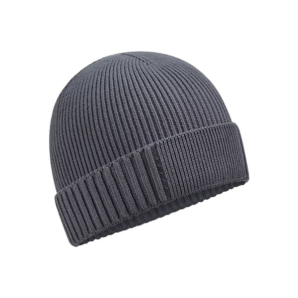 Beechfield Unisex Vuxen Ekologisk Bomull Engineered Patch Beanie Graphite Grey One Size