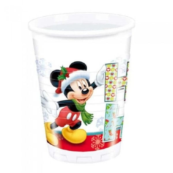 Disney Musse Pigg Jul 200 ml Party Cup (paket med 8) One S White/Red/Black One Size