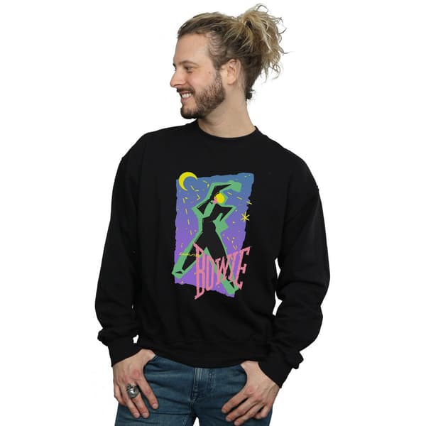 David Bowie Herr Moonlight Dance Sweatshirt M Svart Black M