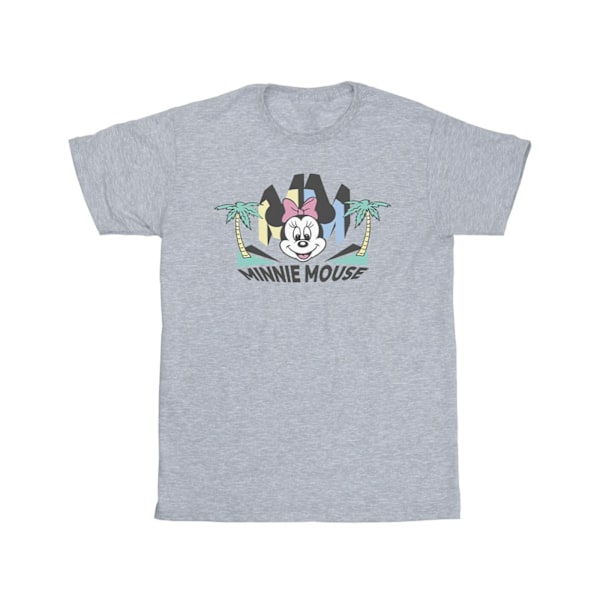 Disney Girls Minnie MM Palm Bomull T-shirt 9-11 år Sports Grå Sports Grey 9-11 Years