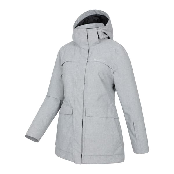 Mountain Warehouse Dam/Dam Snowdrift Vattentät Skidjacka Light Grey 20 UK