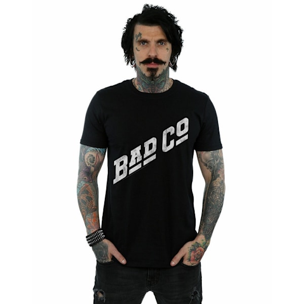 Bad Company Unisex Vuxen Slant Logo T-Shirt M Svart Black M
