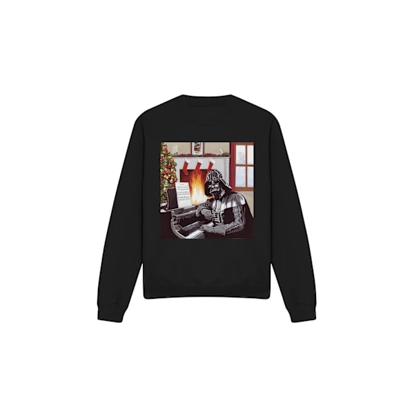 Star Wars Unisex Vuxen Julsånger Darth Vader Sweatshirt Black XXL