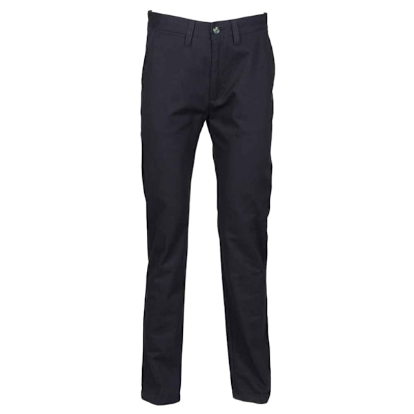 Henbury Dam/Damkläder Platta Framfickor Byxor 22 UK R Marinblå Navy 22 UK R
