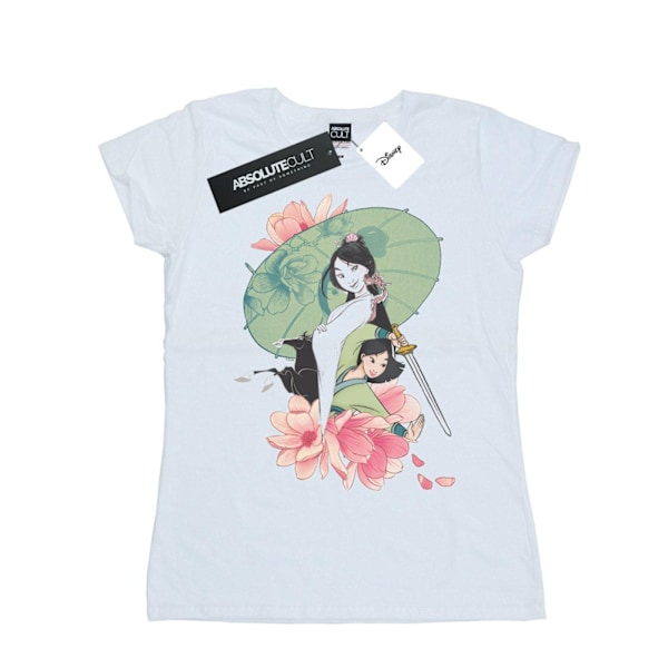 Disney Dam/Kvinnor Mulan Magnolia Collage Bomull T-shirt L Wh White L