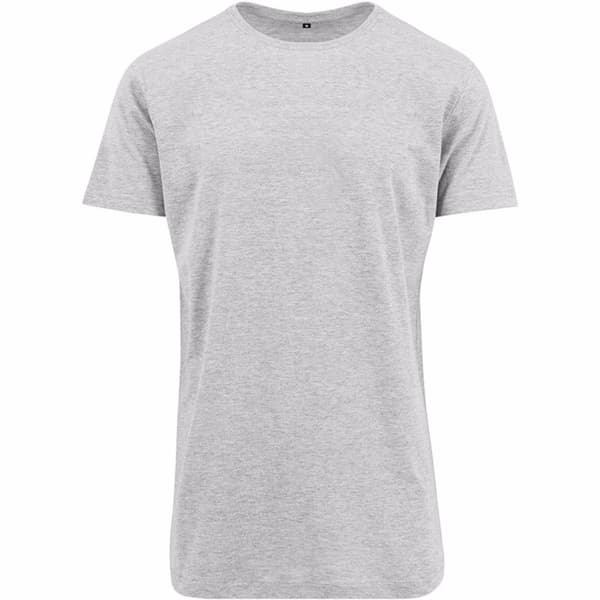 Bygg ditt varumärke Herrformad lång kortärmad T-shirt M Heather Heather Grey M
