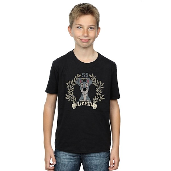 Disney Boys Lady And The Tramp Tramp Sedan 55 T-Shirt 3-4 År Black 3-4 Years