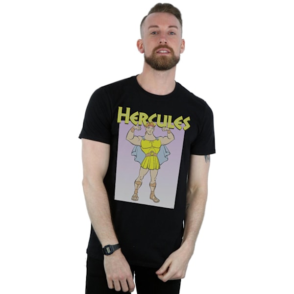 Disney Herr Hercules Muskler T-shirt 4XL Svart Black 4XL