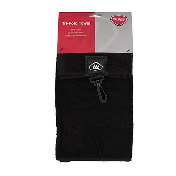 Masters Tri-Fold Golf Handduk One Size Svart Black One Size