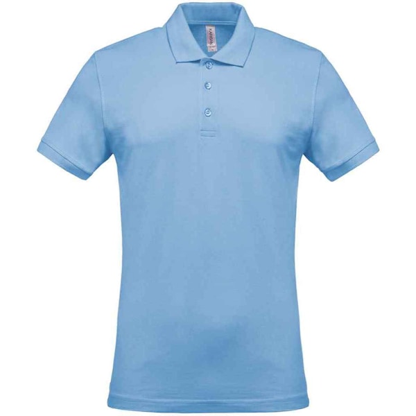 Kariban Pique Poloskjorta för Herr L Sky Blue Sky Blue L