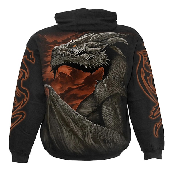 Spiral Direct Unisex Vuxen Majestic Draco Huvtröja S Svart Black S