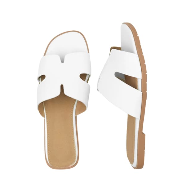 Where's That From Dam/Damer Mae Instep Strap Sandaler 8 UK W White 8 UK
