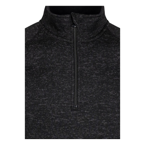 Trespass Corsham Marl Halvzip Fleece Top XL Svart för Herr Black XL