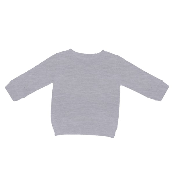 Babybugz Baby Essential Sweatshirt 6-12 Månader Ljusgråmelerad Heather Grey Melange 6-12 Months