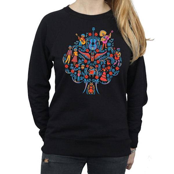 Disney Dam/Kvinnor Coco Träd Mönster Sweatshirt M Svart Black M