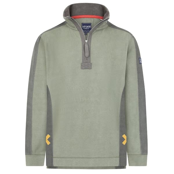 Lazy Jacks Herr Kontrastpanel Pikétröja S Khakigrön Khaki Green S