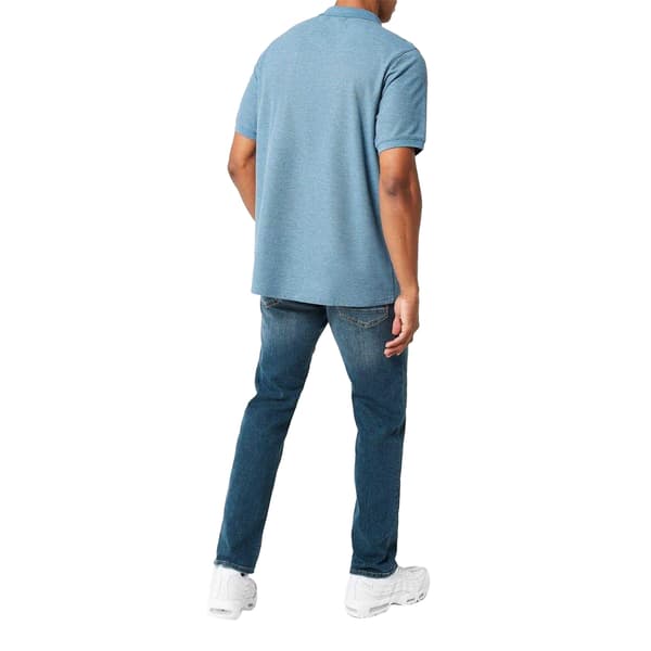 Slazenger Herr Broderad Logotyp Pikétröja S Denim Blåmelerad Denim Blue Marl S