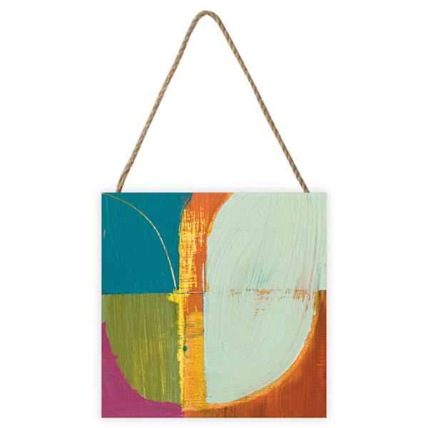 Joanne Last Abstract 2 Träblock 20cm x 20cm Flerfärgad Multicoloured 20cm x 20cm