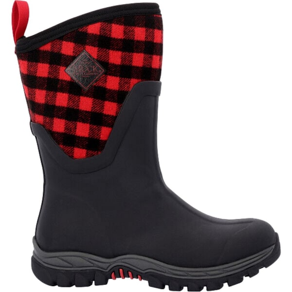 Footsure Dam/Dam Arctic Sport II Mellanhöga Gummistövlar Black/Red 6 UK