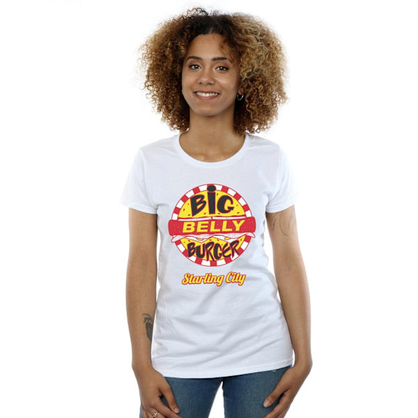 DC Comics Dam/Kvinnor Arrow Big Belly Burger Logo Bomull T-Shirt White XL