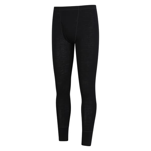 Mountain Warehouse Merino Ull Baslager Bottoms för Herr (2-pack) Black M