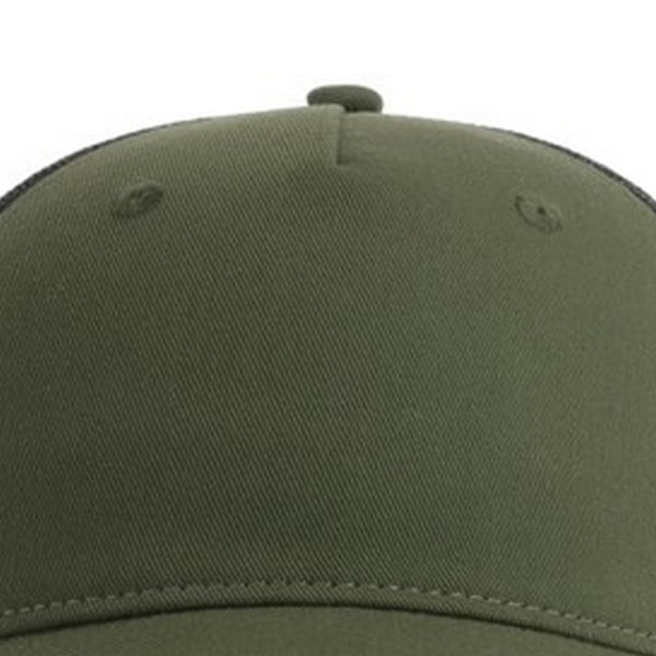 Atlantis Unisex Adult Zion 6 Panel Recycled Trucker Cap One Size Olive/Black One Size