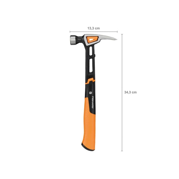Fiskars Isocore Finishing Hammer 450g (16oz) One Size Multi Col Multi Colour One Size