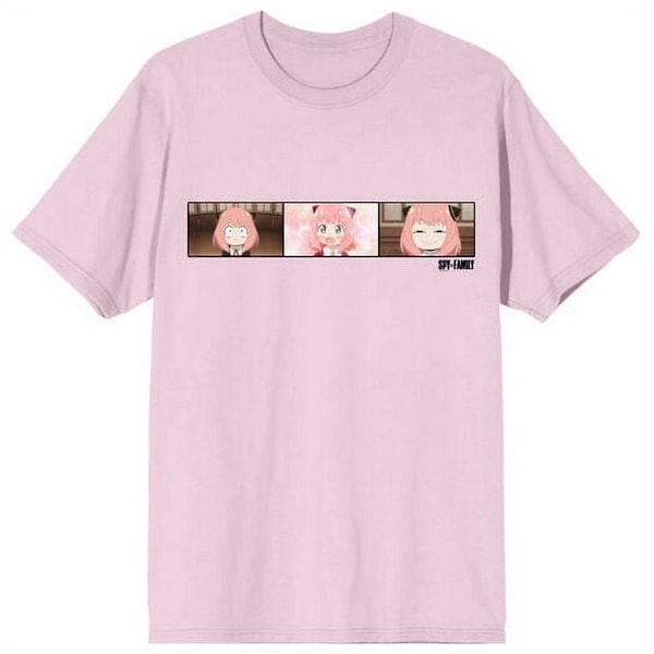 Spy x Family Unisex Vuxen Anya Foto Poserar T-shirt L Ljusrosa Light Pink L