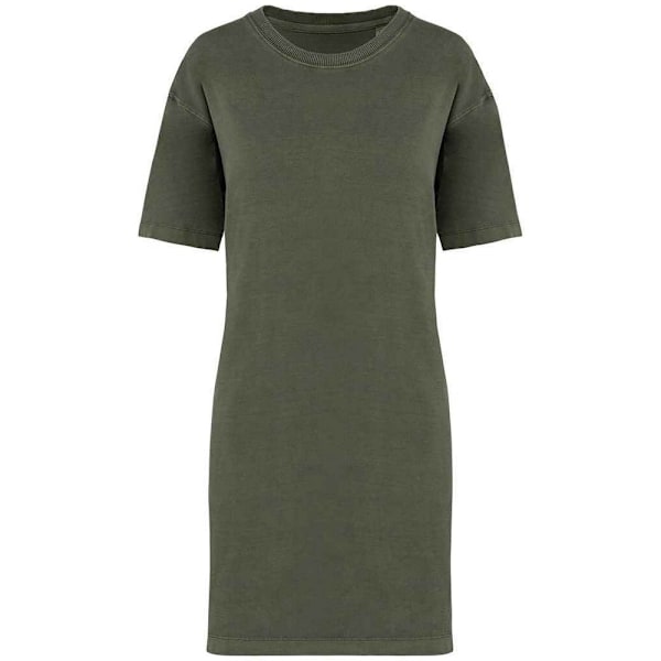 Native Spirit Dam/Dam T-shirt Klänning XS Organisk Khaki Organic Khaki XS