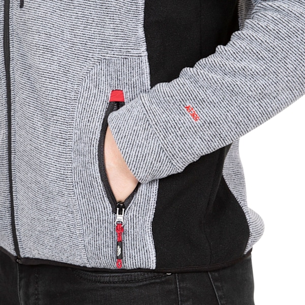 Trespass Jynx Full Zip Fleecejacka XS Platinum Stripe för Herr Platinum Stripe XS