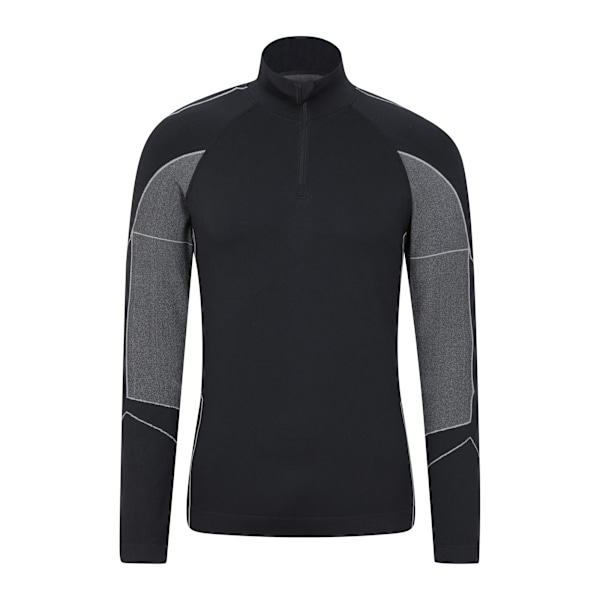 Mountain Warehouse Mens Quiver II Seamless Base Layer Top XS-S Black XS-S