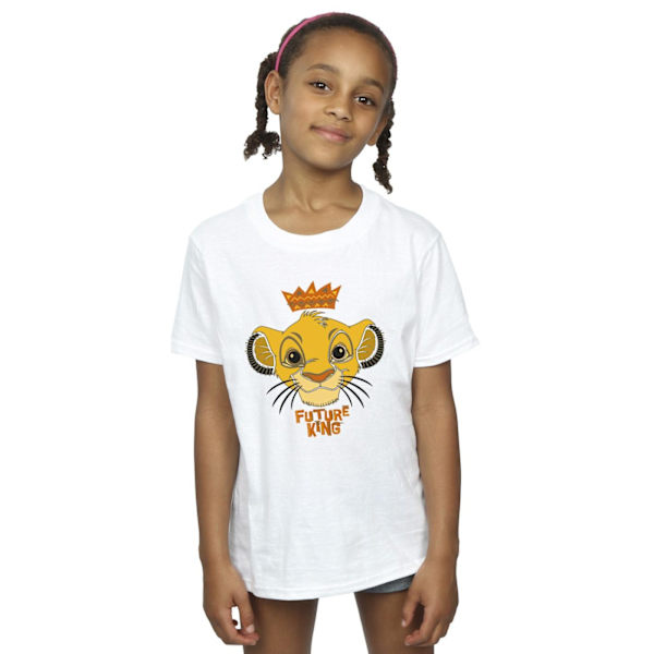 Disney Girls The Lion King Future King Bomull T-shirt 3-4 år White 3-4 Years