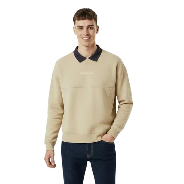 Jack Wills Herr Collared Regular Sweatshirt S Willow Willow S